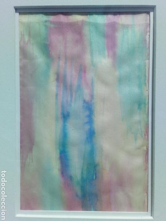 Vintage: Bonito cuadro con seda pintada 2 - Foto 2