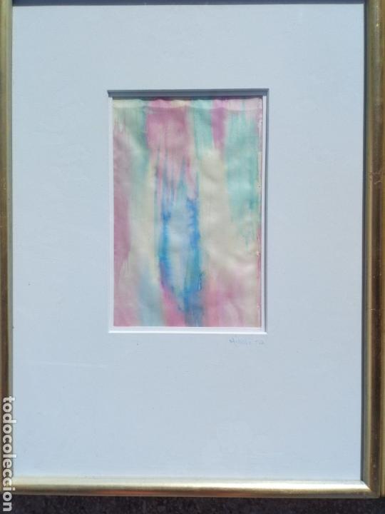 Vintage: Bonito cuadro con seda pintada 2 - Foto 1