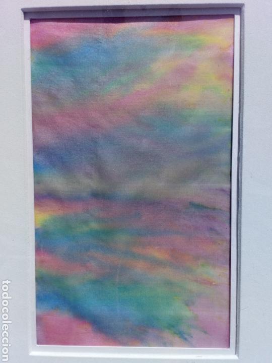 Vintage: Bonito cuadro con seda pintada n&uacute;mero 4 - Foto 2
