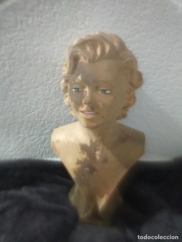 Vintage: Precioso busto de marilin monroo firmado