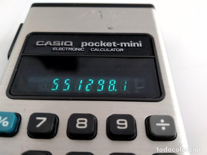 Vintage: ANTIGUA CALCULADORA CASIO  POCKET MINI  FUNCIONANDO - Foto 3