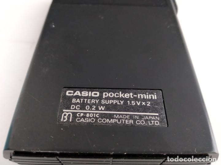 Vintage: ANTIGUA CALCULADORA CASIO  POCKET MINI  FUNCIONANDO - Foto 5