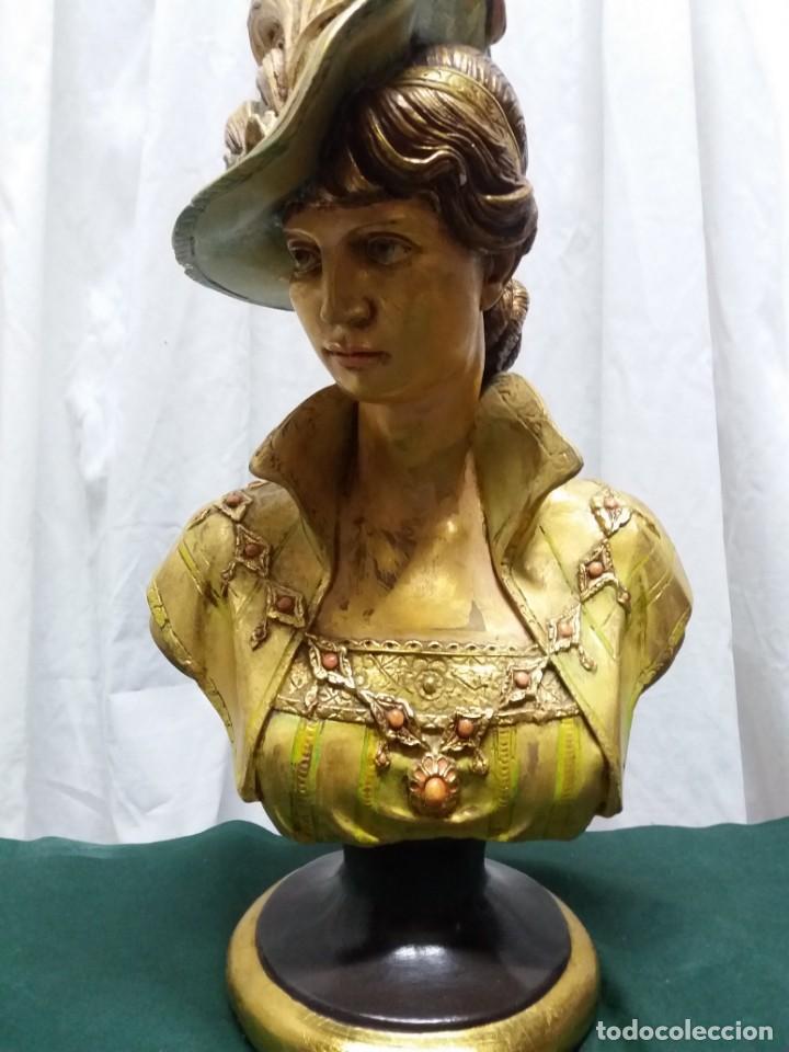 Vintage: BUSTO DE DAMA ANTIGUA - Foto 1
