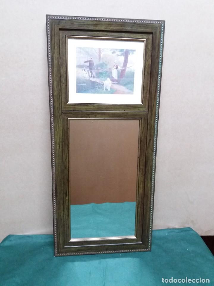 Vintage: ESPEJO CL&Aacute;SICO CON CUADRO - Foto 1