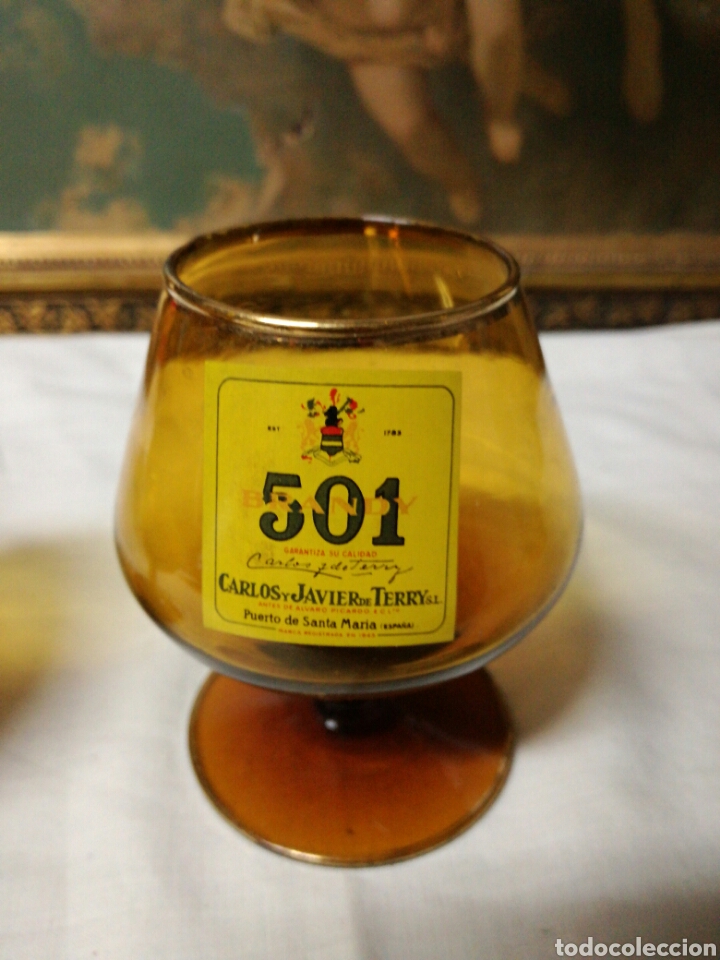 Vintage: Pareja de copas brandy 501 y Grande Fine - Foto 3