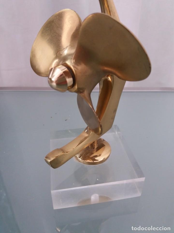 Vintage: H&Eacute;LICE BRONCE SOBRE METACRILATO - Foto 2