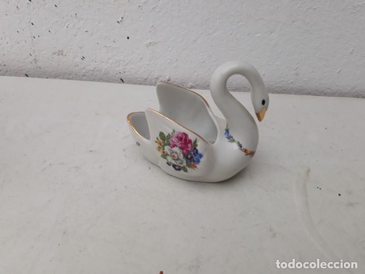 Vintage: cisne en porcelana - Foto 1