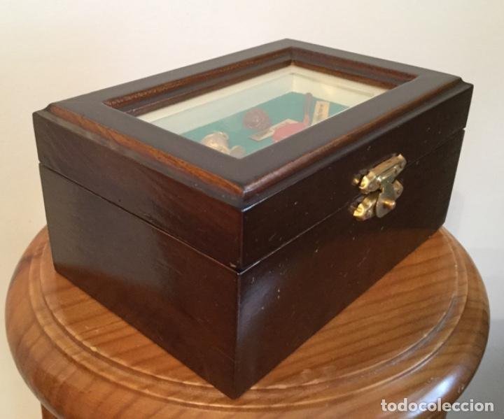 Vintage: CAJA DE MADERA TEM&Aacute;TICA DE GOLF - Foto 3