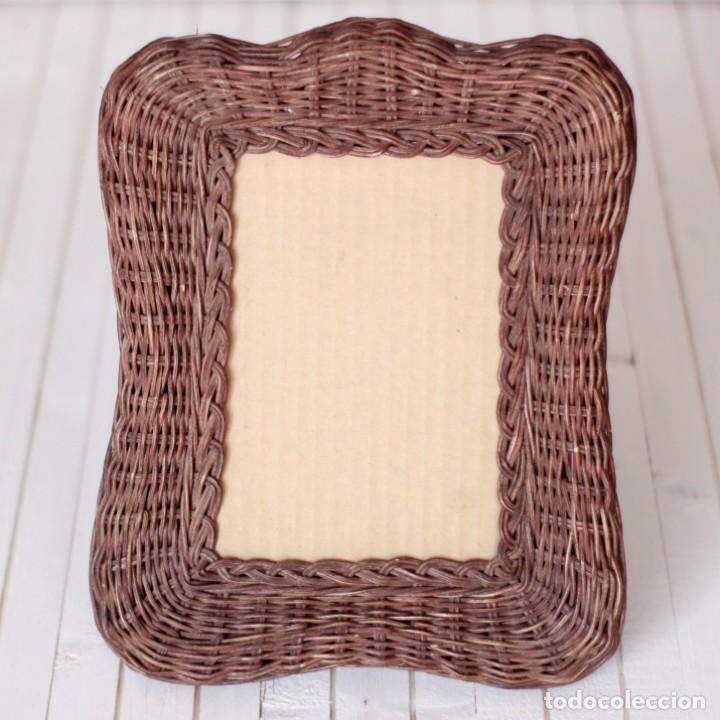 Vintage: Marco para fotos de sobremesa de fibras naturales - Vintage