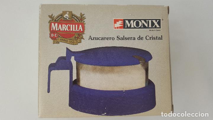 Vintage: AZUCARERO SALSERA DE CRISTAL. MONIX - Foto 2