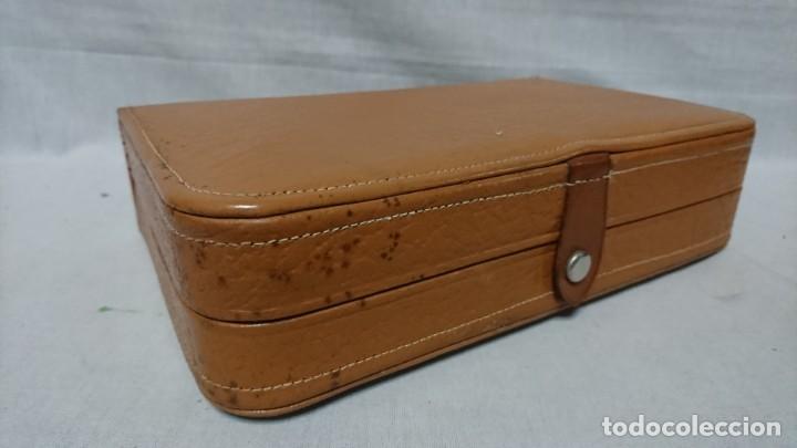 Vintage: NECESER EN ESTUCHE DE VIAJE VINTAGE - Foto 3