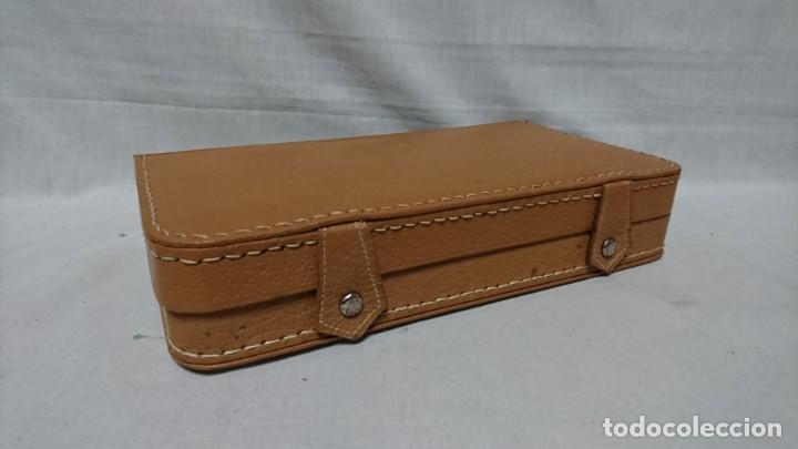 Vintage: NECESER EN ESTUCHE DE VIAJE VINTAGE - Foto 4
