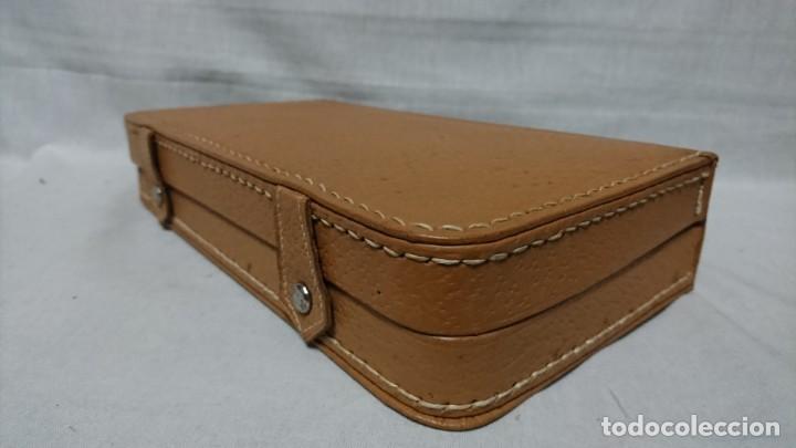 Vintage: NECESER EN ESTUCHE DE VIAJE VINTAGE - Foto 6