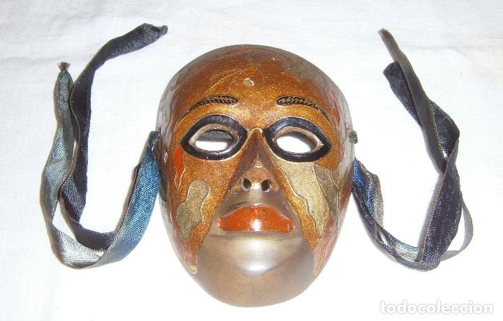Vintage: mascara veneciana de bronce - Foto 2