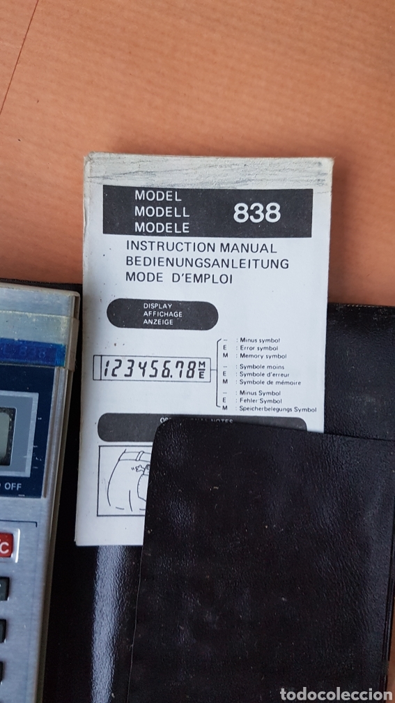 Vintage: Vieja calculadora de bolsillo el 838 - Foto 3