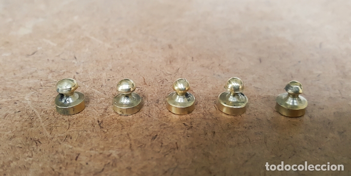Vintage: LOTE DE 5 PESAS BRONCE DE 2 grms. - Foto 2