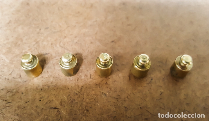 Vintage: LOTE DE 5 PESAS BRONCE DE 5 grms. - Foto 2