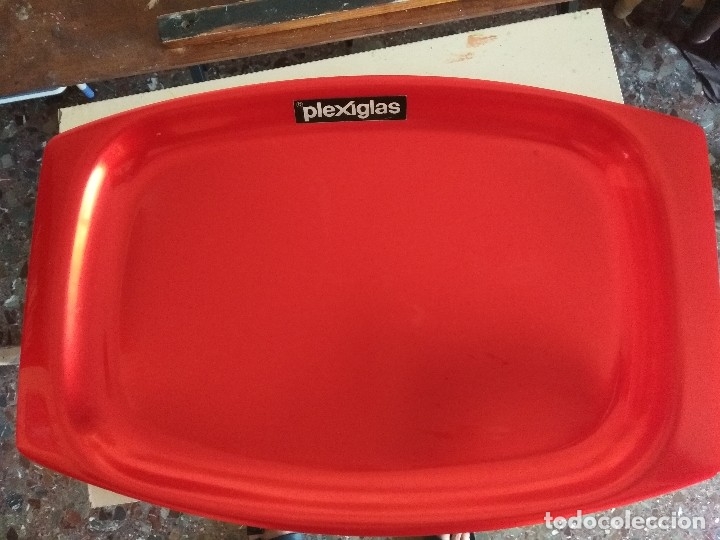 Vintage: Bandeja plexigl&aacute;s a&ntilde;os 60 (c&aacute;lculo estimado)