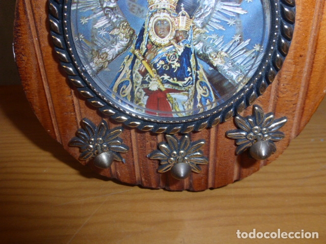 Vintage: TERMOMETRO CON IMAGEN DE LA VIRGEN DE LA CABEZA - Foto 2