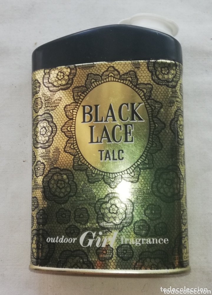 Vintage: Lata de talco vintage Black Lace - Foto 2
