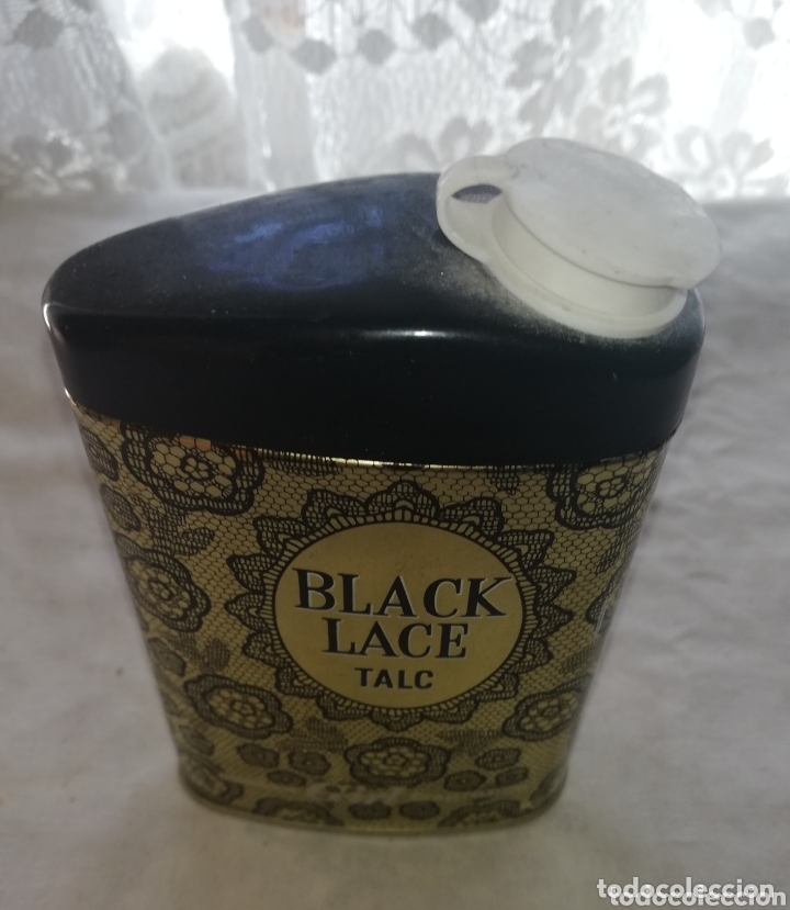 Vintage: Lata de talco vintage Black Lace - Foto 3