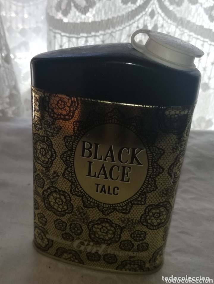 Vintage: Lata de talco vintage Black Lace - Foto 4