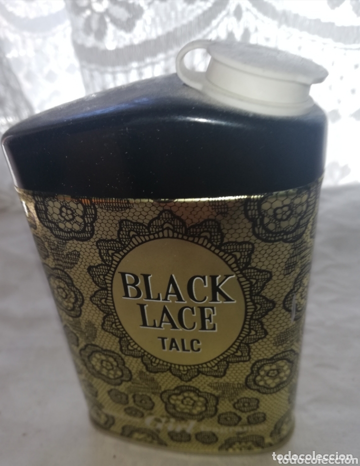 Vintage: Lata de talco vintage Black Lace - Foto 1