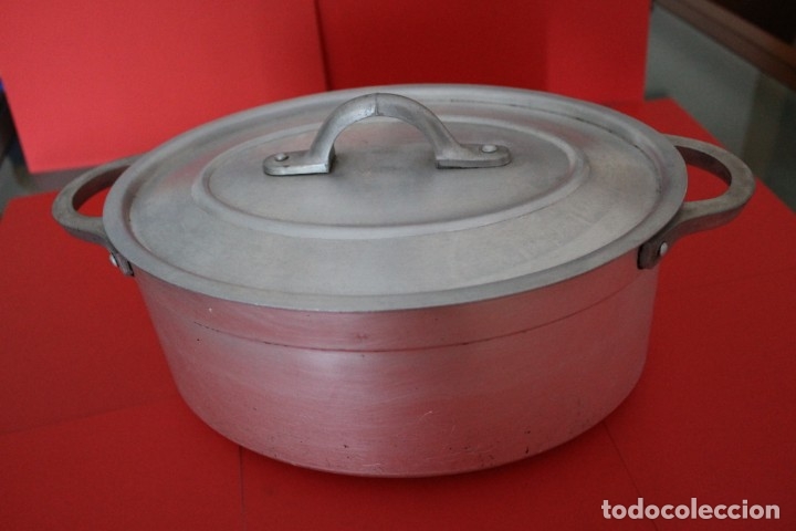 Vintage: CACEROLA ALUMINIO OVALADA MARCA LE TREFLE - Foto 1