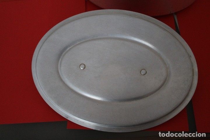 Vintage: CACEROLA ALUMINIO OVALADA MARCA LE TREFLE - Foto 4