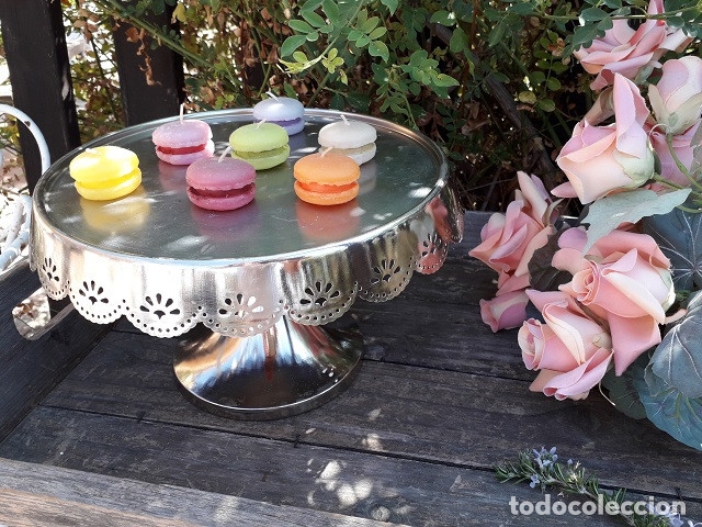 Vintage: Pie de tarta metal - Foto 1