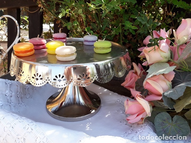 Vintage: Pie de tarta metal - Foto 3