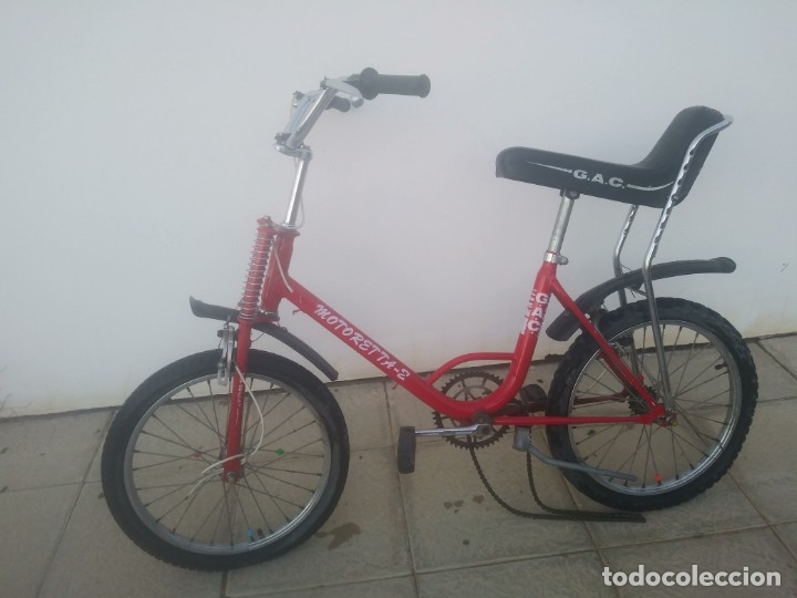 Significativo Naturaleza temperamento antigua bicicleta bici motoretta de color roja - Compra venta en  todocoleccion
