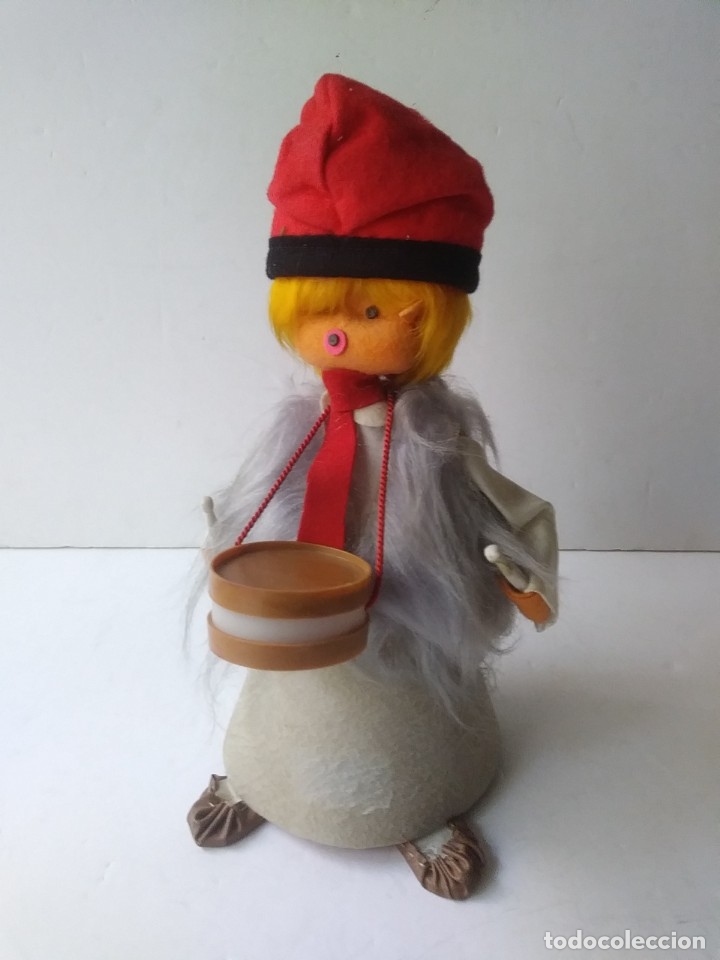 Vintage: mu&ntilde;eco de fieltro tamborilero - Foto 7