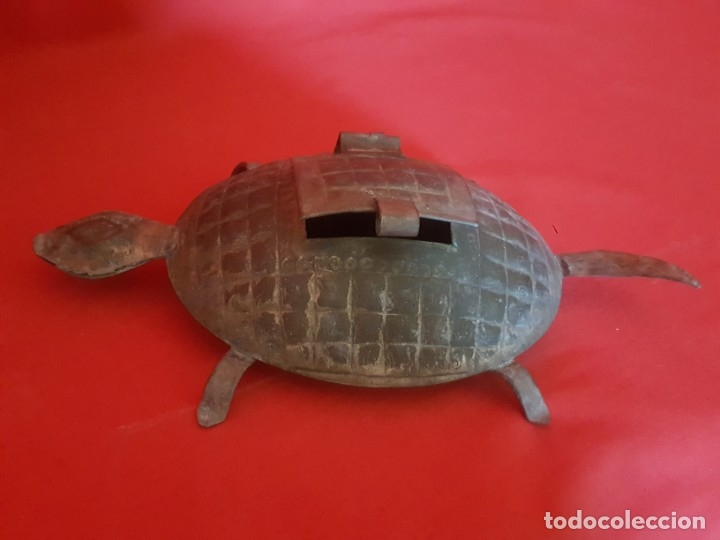 Vintage: Tortuga decorativa de chapa. - Foto 1
