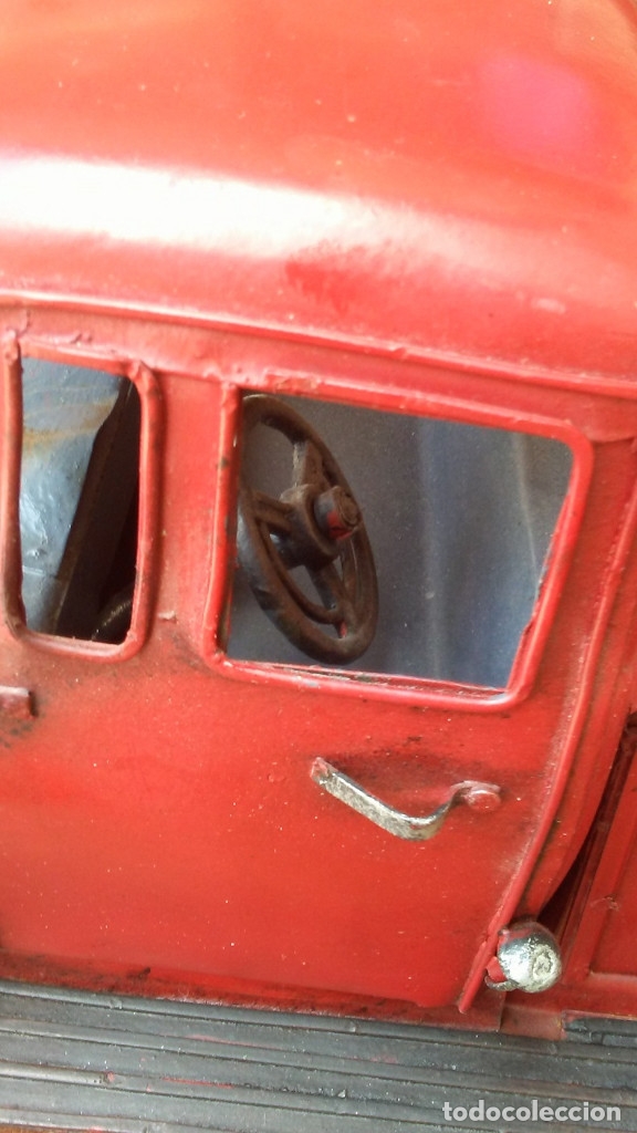 Vintage: COCHE DE METAL ROJO VINTAGE - Foto 2