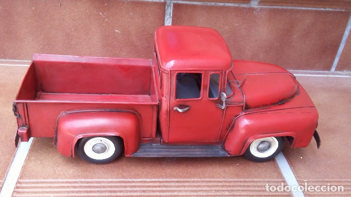 Vintage: COCHE DE METAL ROJO VINTAGE - Foto 5