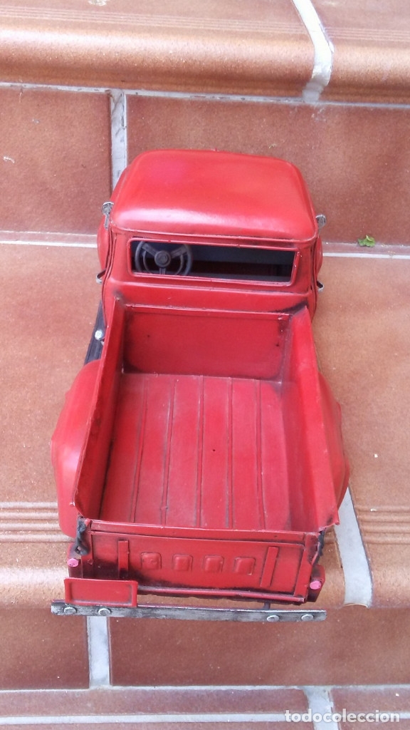 Vintage: COCHE DE METAL ROJO VINTAGE - Foto 6