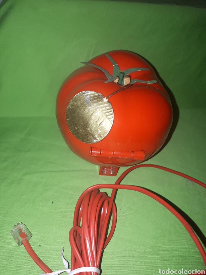 Vintage: Original tel&eacute;fono en forma de tomate super pop funcionando y completo - Foto 2