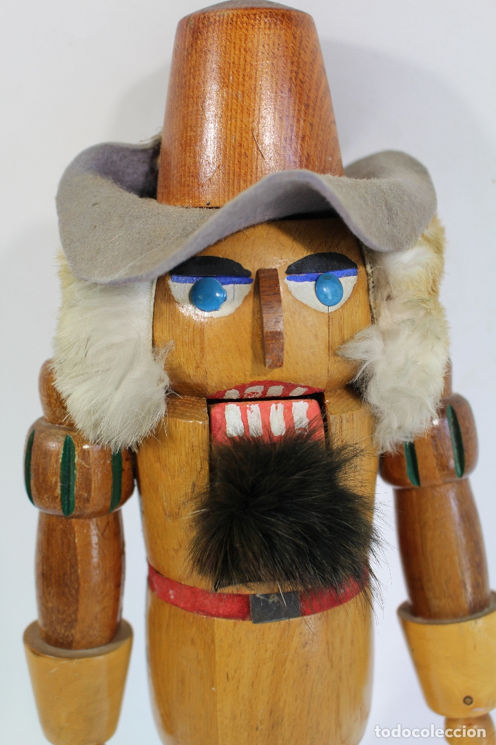 Vintage: cascanueces de madera - tall cowboy - Foto 5