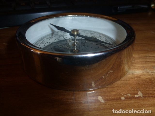 Vintage: BRUJULA DE 9 CM. DE DIAMETRO FUNCIONADO - Foto 2