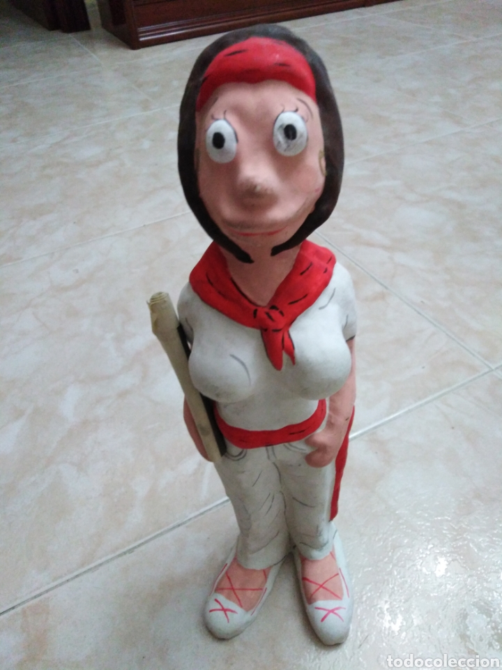 Vintage: Figura cart&oacute;n piedra