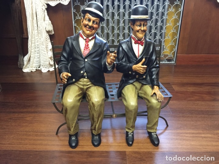 Vintage: Figura del gordo y el flaco - Foto 1