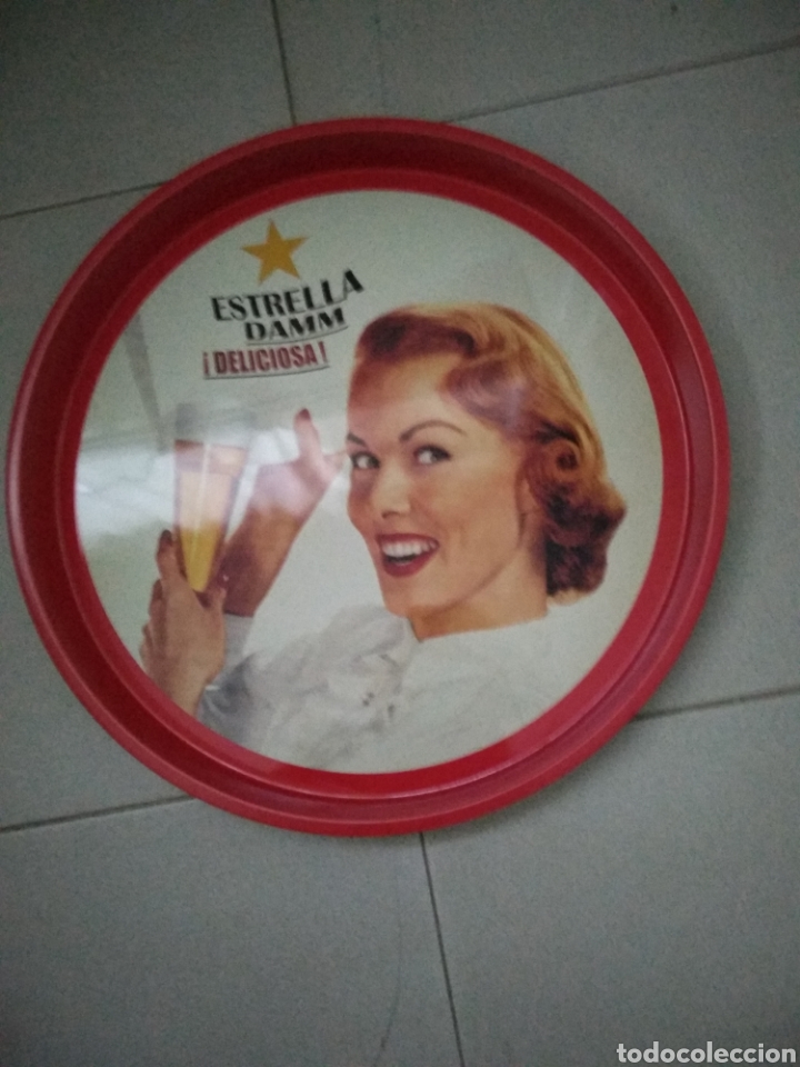 Vintage: Bandej&agrave; ERTRELLA DAMM - Foto 2