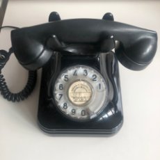 Vintage: TELÉFONO BAQUELITA DE MESA AÑOS 50 CTNE. FUNCIONANDO. CON CABLE PARA PONER DIRECTAMENTE