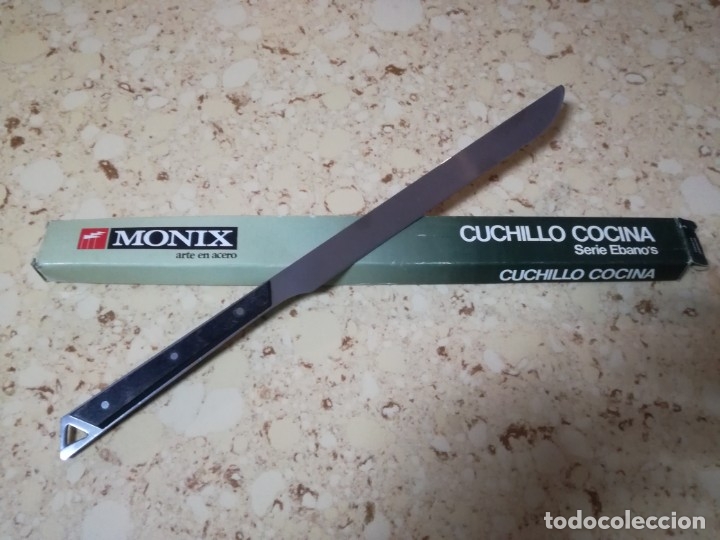 Vintage: CUCHILLO JAMONERO MONIX. Sin usar. - Foto 4
