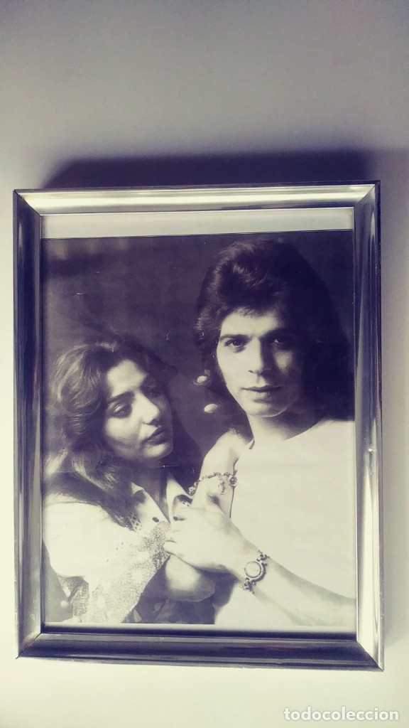 Vintage: Camaron y esposa en marco de aluminio - Foto 1