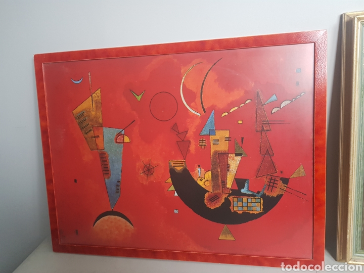 Vintage: CUADRO CON LAMINA MODERNA ENMARCADA