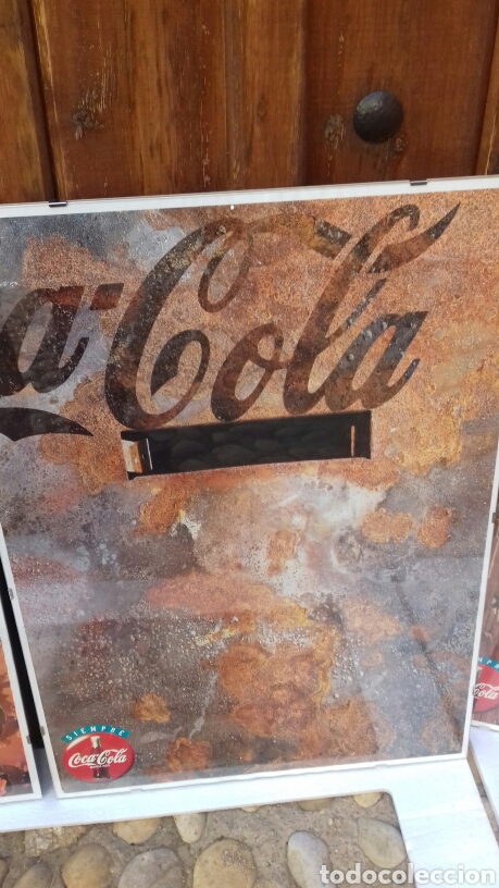 Vintage: 4 carteles cocacola. - Foto 2