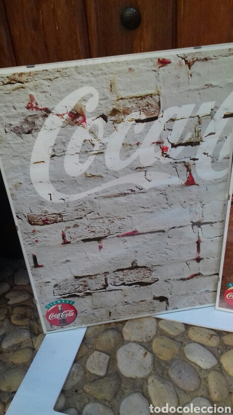 Vintage: 4 carteles cocacola. - Foto 4