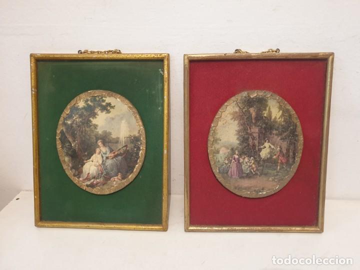 Vintage: PAREJA CUADROS